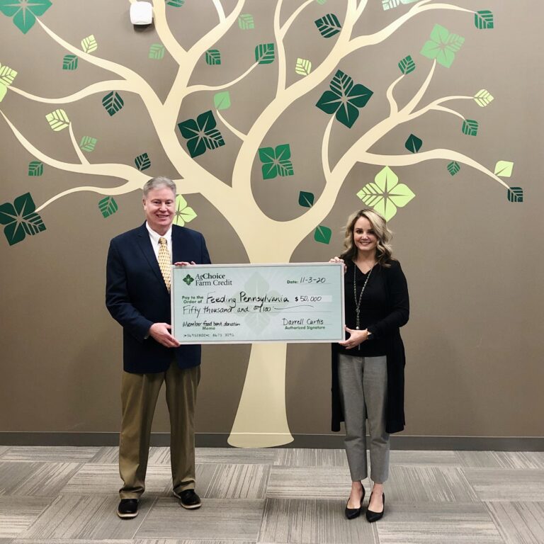 AgChoice Farm Credit to Donate 50K to Feeding PA and Designated Food